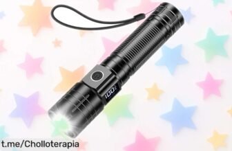 Linterna LED recargable de 10,000 lúmenes ahora a un precio loco, resistente y perfecta para tus aventuras. ¡Ilumina tu vida y no te quedes sin ella!