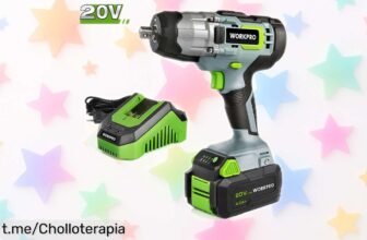 Llave de impacto inalámbrica WORKPRO: Potencia brutal en tus manos, super chollo que no puedes dejar escapar. ¡Corre antes que se agote y haz tus proyectos realidad!