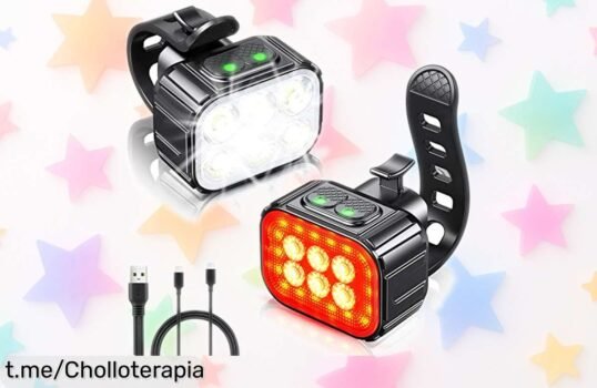 Luces bici ultras potentes CIRYCASE con 20 modos y resistencia única; rebajadas por tiempo limitado, ¡no te pierdas este super chollo para rodar seguro y disfrutar cada noche!