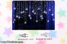 Luces de Navidad LED 3.5M con hojas de nieve para fiesta, ¡ilumina tu hogar con este super chollo y llena tus días festivos de alegría, pero apúrate antes que se acaben!