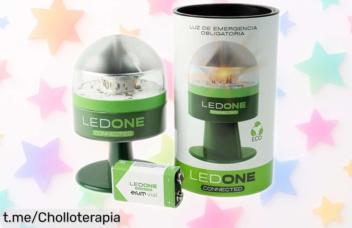 Luz de emergencia V16 Ledone con geolocalización, rebajada y homologada por la DGT: asegura tu tranquilidad en carretera antes de que se agote esta oferta única.