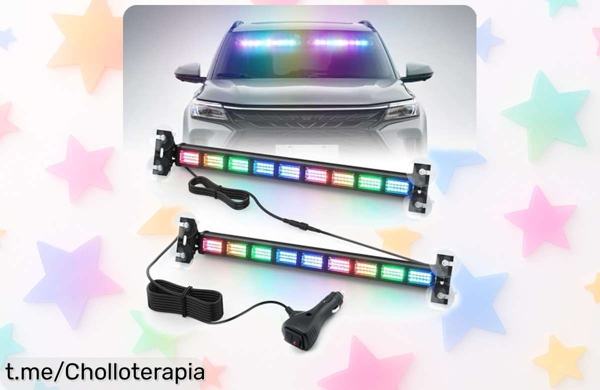 Luz estroboscópica LED súper potente para coche o camión, ahora a un precio rebajado; ilumina tu camino y no dejes escapar este super chollo antes de que se acabe.