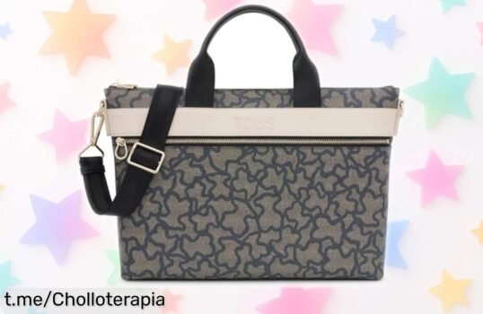 Maletín negro Tous Kaos Icon: estilo único a precio rebajado. ¡Corre que vuelan, hazlo tuyo y siente cómo ser diferente nunca fue tan fácil!