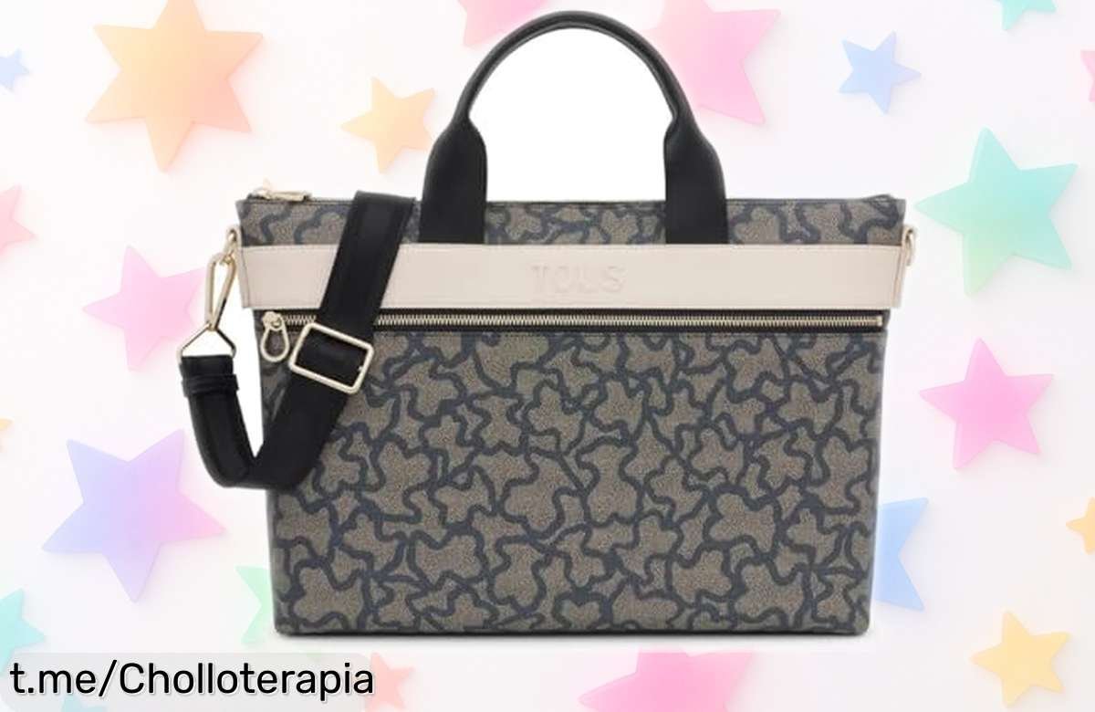 Maletín negro Tous Kaos Icon: estilo único a precio rebajado. ¡Corre que vuelan, hazlo tuyo y siente cómo ser diferente nunca fue tan fácil!