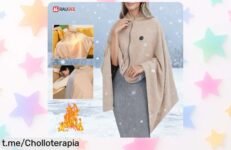 Manta calefactora USB portátil con 3 modos de calor, el chollo que te envuelve en calidez inmediata está a precio rebajado por tiempo limitado, ¡no pierdas la ocasión y hazla tuya ya!