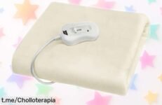 Manta eléctrica con 3 niveles de calor a un precio rebajado, ¡nunca visto! No dejes que el frío apague tus sueños, caliéntalos ahora y siéntete seguro en cada noche.