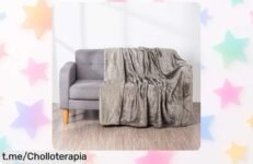 Manta sedalina Homesol súper caliente y suave a un precio rebajado que no vas a creer, ¡aprovéchala ya y disfruta de unas tardes cálidas y felices!