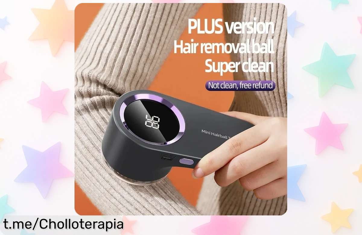 Máquina eliminadora de pelusas con carga USB a súper velocidad, tu aliada para lucir siempre impecable. ¡No te pierdas este ofertón y dale un toque nuevo a tu ropa ya!