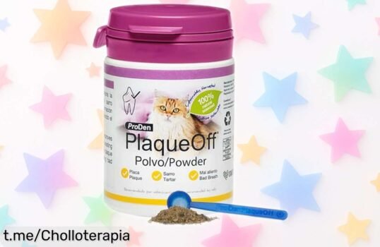 Maravilloso limpiador dental natural ProDen PlaqueOff para gatos: ¡eliminación de placa en semanas y con un sabor que adoran! Aprovecha este precio rebajado y regala a tu gato una sonrisa feliz.