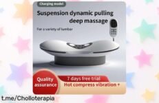 Masajeador de cintura con vibración térmica: precio rebajado que no volverás a ver, disfruta de un alivio instantáneo y relájate como nunca. ¡Hazlo tuyo antes de que se agote!