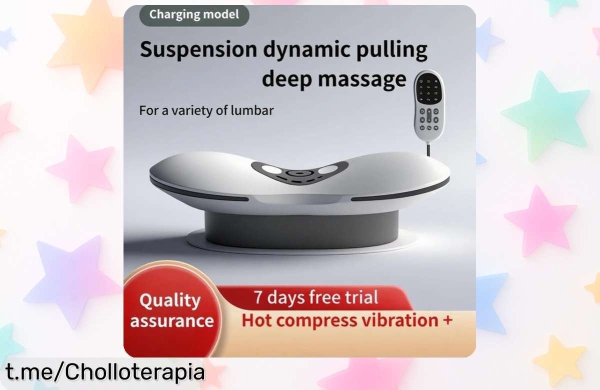 Masajeador de cintura con vibración térmica: precio rebajado que no volverás a ver, disfruta de un alivio instantáneo y relájate como nunca. ¡Hazlo tuyo antes de que se agote!