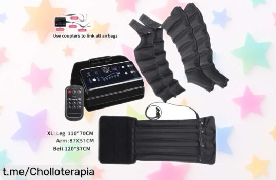 Masajeador de compresión de aire para piernas y pies que vuela por su precio rebajado, siente el alivio que tu cuerpo merece. ¡No te lo pierdas y hazlo tuyo ya!