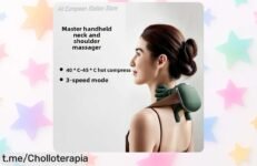 Masajeador de hombros y cuello multifuncional con calor a precio rebajado, alivia tensiones en casa y despídete del estrés ¡No te quedes sin el tuyo!