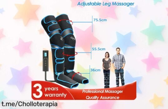 Masajeador de piernas con presión de aire, rebajado a precio loco: disfruta de una circulación mejorada y siéntete como nuevo. ¡Aprovecha este super chollo ahora mismo!