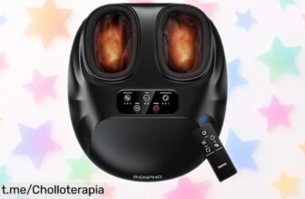 Masajeador de pies RENPHO con calor y control remoto, disfruta un masaje profundo a precio muy bajo ¡Oferta limitada para mimar tus pies ahora mismo!