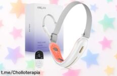 Masajeador facial ANLAN con luz roja y azul a un precio rebajado, despídete de la doble papada y rejuvenece tu piel ¡No dejes pasar esta oportunidad antes que se acabe!