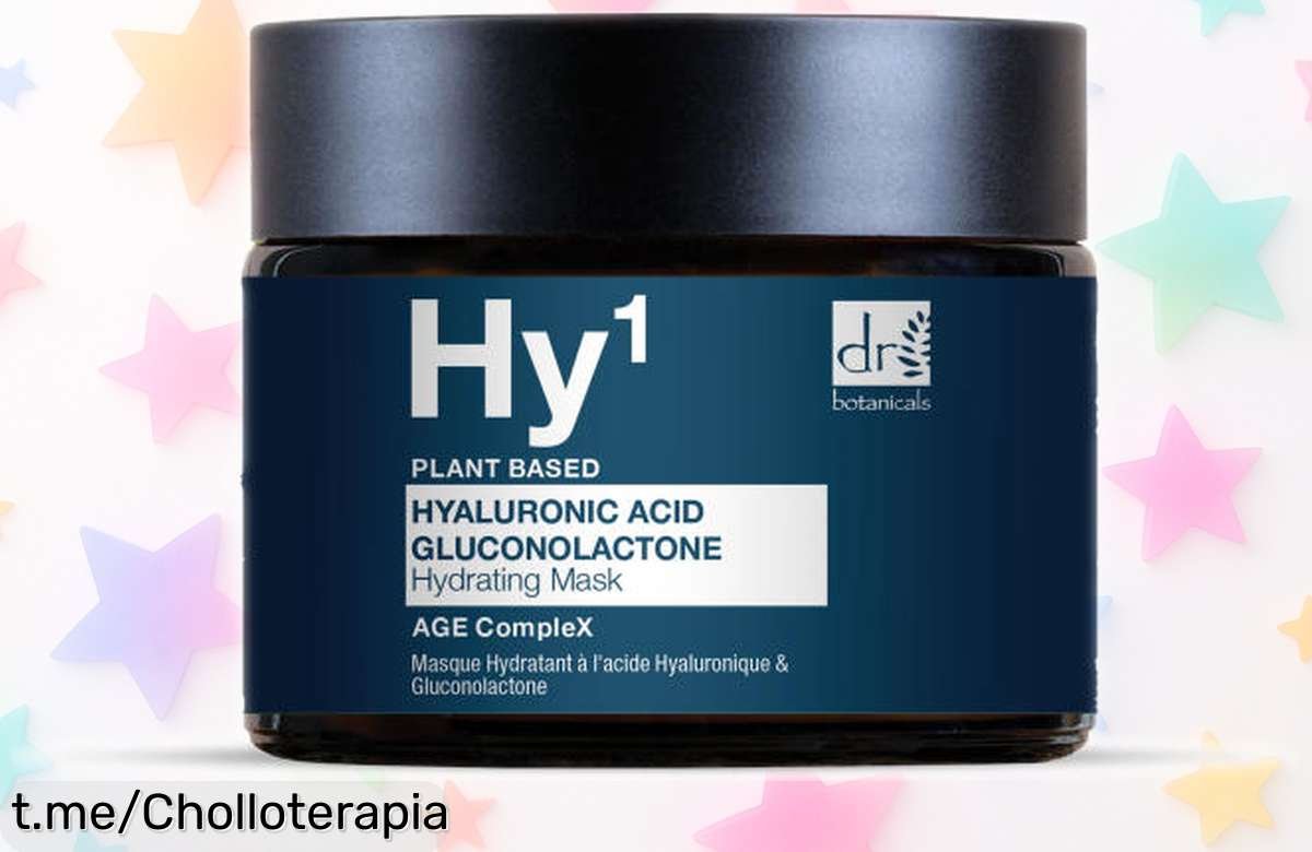 Mascarilla de ácido hialurónico y gluconolactona Dr Botanicals a precio rebajado, cuida tu piel con este super chollo que no querrás dejar escapar ¡Date el capricho que mereces!