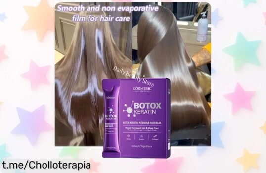 Mascarilla mágica con queratina para cabello rizado y dañado, ¡ahora a un precio rebajado que quita el hipo! Hazte brillar en 5 segundos antes de quedarte sin ella.