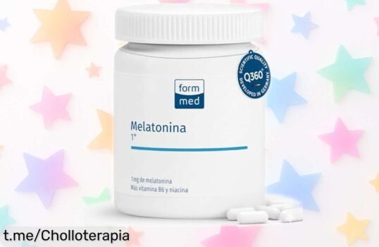Melatonina FormMed 1 mg para dormir rápido y aliviar el estrés a precio rebajado, ¡aprovecha este super chollo y despierta renovado cada día!