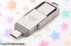 Memoria USB portátil Amazon Basics 512GB con doble puerto y descuento brutal: ¡lleva tus datos a todas partes, no dejes pasar este ofertón que cambiará tu día!