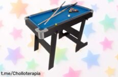 Mesa multijuegos plegable que combina billar y ping pong a un precio rebajado, ¡un super chollo para crear momentos inolvidables en familia! Corre que vuelan.