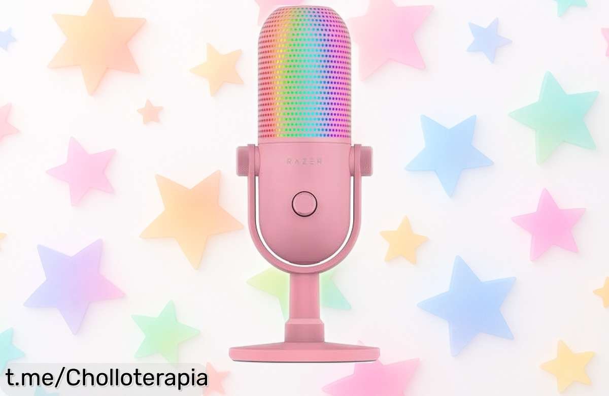 Micrófono USB Razer Seiren V3 Chroma con iluminación RGB: ¡aprovecha este descuentazo y dale vida a tus juegos con un sonido espectacular! No dejes pasar esta oportunidad única.