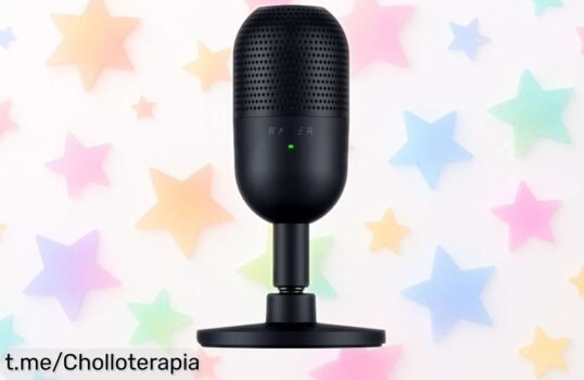 Micrófono USB Razer Seiren V3 Mini ultra compacto a precio rebajado, sorprende con calidad pro y graba tu voz clara como nunca; ¡aprovecha este super chollo y hazte escuchar ya!