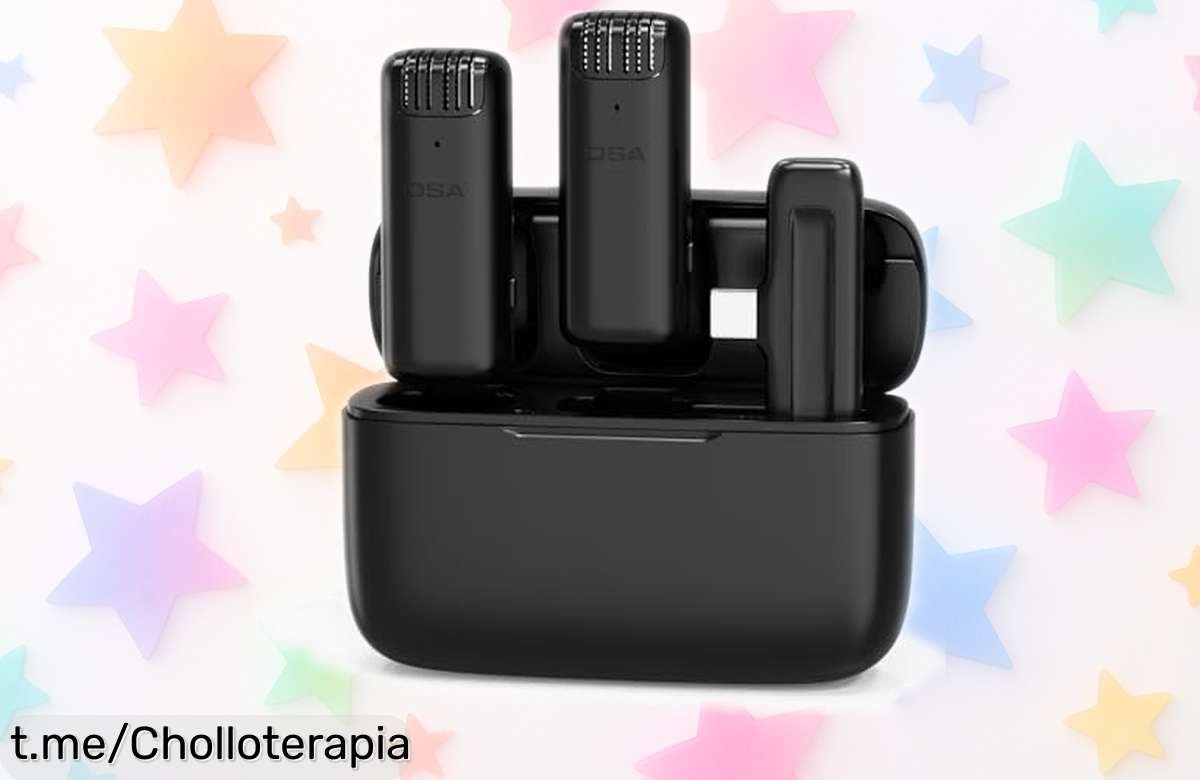Micrófono inalámbrico de solapa con USB tipo C, precios rebajados que nunca volverán: graba vídeos y entrevistas en segundos y hazte oír como siempre quisiste. ¡No lo dejes pasar!
