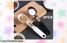 Mini báscula digital de cuchara con pantalla LCD, caída de precio brutal y chance única para medir tus ingredientes a la perfección. ¡Cocina feliz ahora!