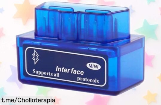 Mini escáner coche Bluetooth que detecta fallos al instante, ¡ofertón con precio rebajado! Dale a tu vehículo el cariño que merece antes de que se agote esta oportunidad.