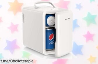 Mini frigorífico portátil Vinato 6L: súper chollo que enfría y calienta todo lo que quieras, ¡hazte con él antes de que se agote!