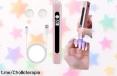 Mini lámpara LED para uñas con batería recargable y sello incluido, ¡aprovecha este super chollo que te hará lucir un brillo espectacular en tus manos!