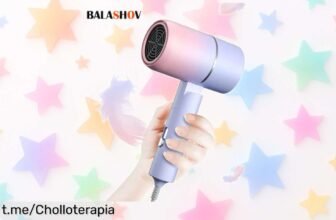 Mini secador de pelo plegable 750W con bolsa: cuida tu melena mientras ahorras ¡Corre, que se agotan y este chollo no espera a nadie!