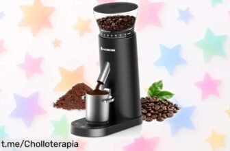 Molinillo eléctrico de café AAOBOSI con 60 niveles de molienda finísimos a un precio rebajado ¡Disfruta cada sorbo como nunca antes y no te pierdas este super chollo!