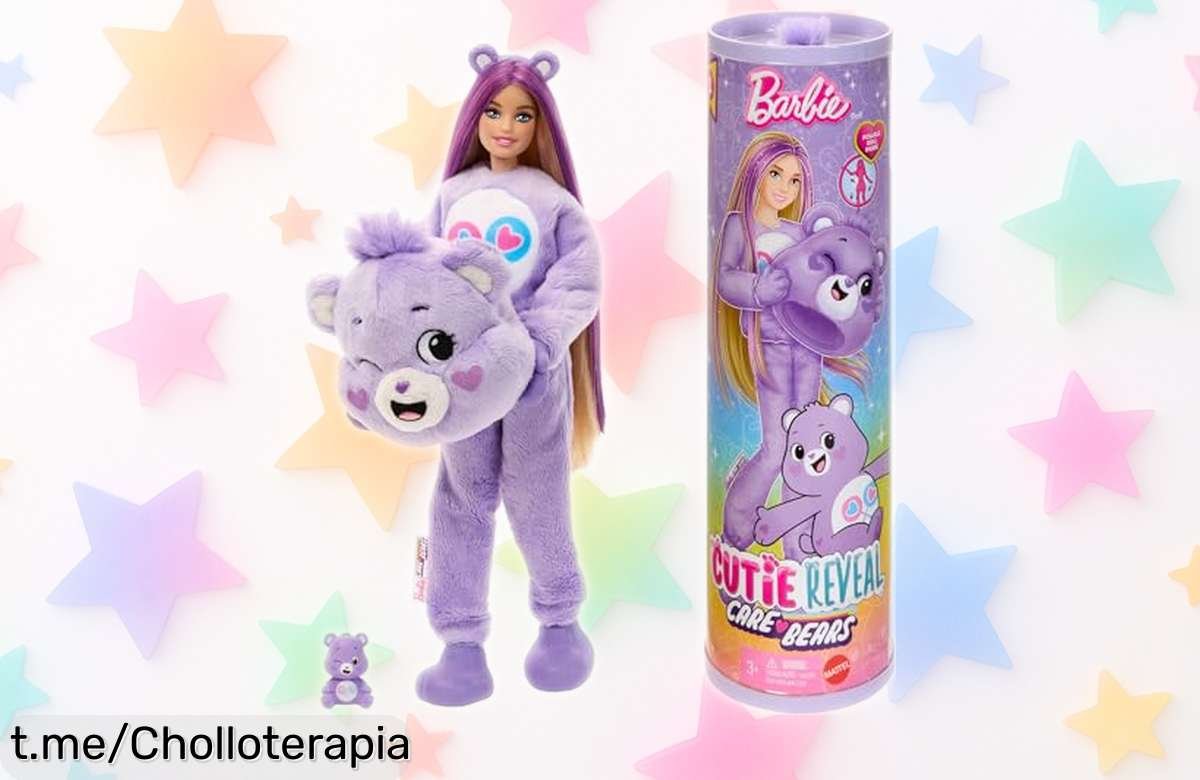 Muñeca Barbie Cutie Reveal con disfraz y 10 sorpresas únicas, ¡un super chollo que vuela! No te pierdas la diversión y ternura en cada detalle, aprovecha este ofertón antes de que se agote.