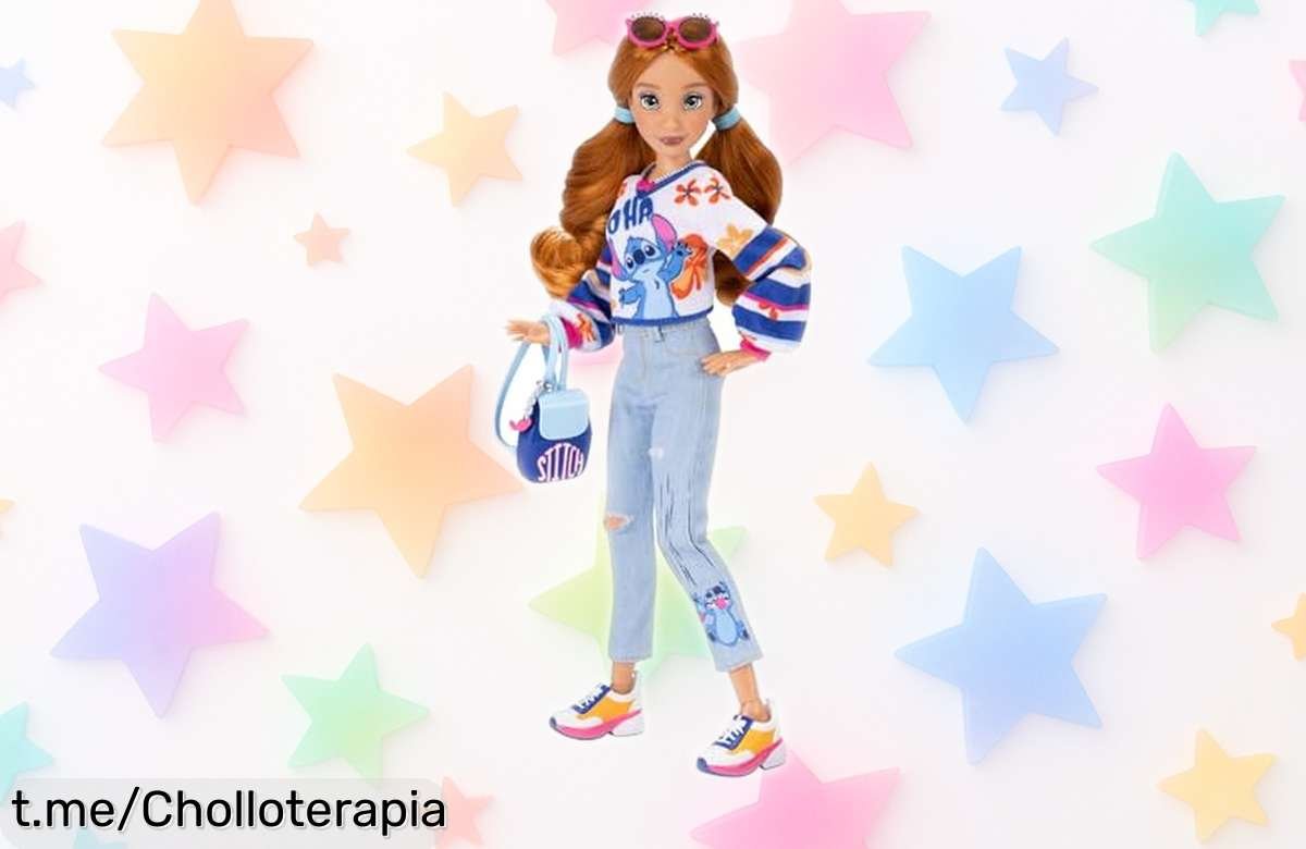 Muñeca fashion de Stitch de Disney con 2 outfits y articulaciones increíbles, ahora a un precio rebajado que vuela ¡No te la pierdas y llévala ya para divertirte!
