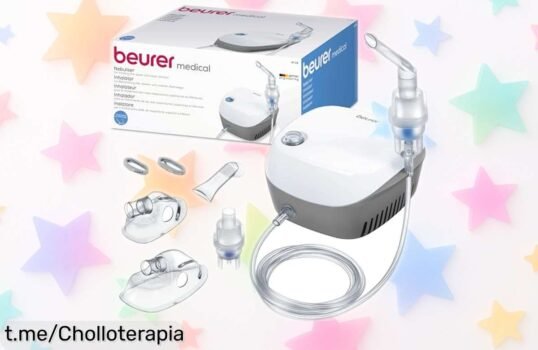 Nebulizador rápido y eficaz Beurer IH 18, cuidado familiar a precio rebajado; aprovecha ya esta oportunidad única para dar salud a los tuyos sin perder tiempo ni paciencia.