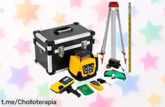 Nivel láser giratorio y autonivelante SucceBuy a precio loco, precisión brutal para tus proyectos ¡Aprovecha este super chollo antes de que se agoten!