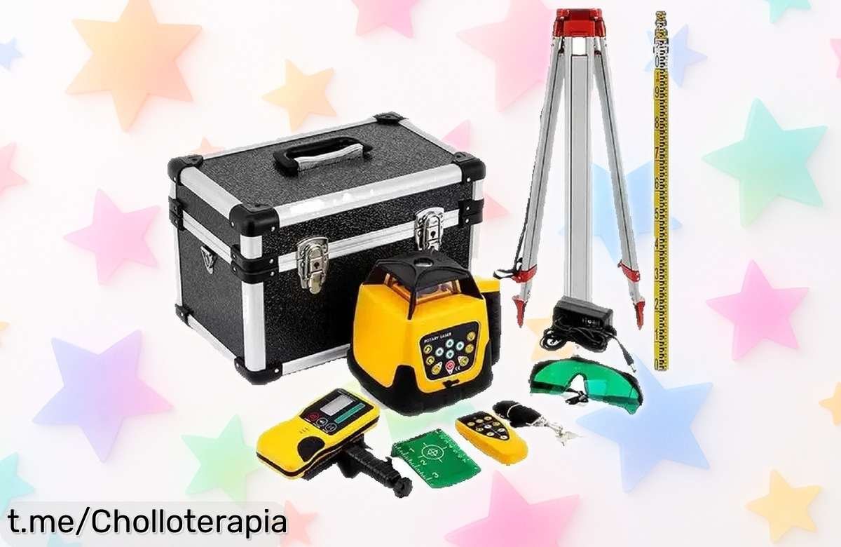 Nivel láser giratorio y autonivelante SucceBuy a precio loco, precisión brutal para tus proyectos ¡Aprovecha este super chollo antes de que se agoten!