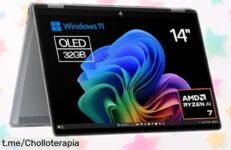 Ordenador portátil convertible con pantalla OLED 3K y Ryzen AI ultra-rápido, ¡chollazo espectacular a precio rebajado que no puedes dejar escapar!