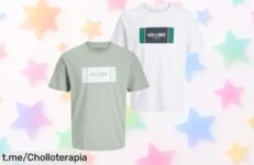 Pack 2 camisetas Jack & Jones para hombre, rebajadas a un precio loco; siente la calidad y el estilo antes de que se acabe esta oportunidad única y limitada.