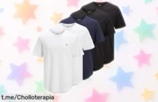 Pack 3 camisetas Jack & Jones básicas y resistentes a precio loco, diseño clásico que nunca falla. ¡No dejes pasar este super chollo y vístete siempre con estilo!