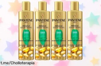 Pack Miracle de Pantene: Champú suave y sérum liso para un cabello sin encrespado a precio rebajado, ¡aprovecha este ofertón y presume tu melena antes de que se agote!