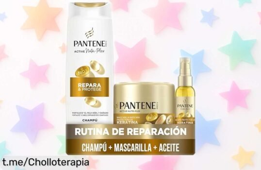Pack completo para pelo seco y dañado Pantene ProV, ¡precio loco! Dale vida a tu melena con champú, mascarilla y aceite. No pierdas esta oportunidad de lucir radiante ya mismo.