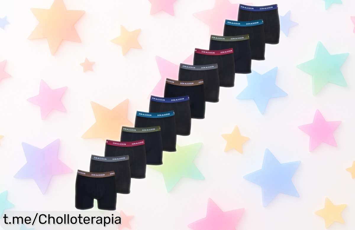 Pack de 12 boxers Don Algodón en suaves colores, con caída de precio brutal; ¡aprovecha este súper chollazo y siente la libertad que mereces cada día!