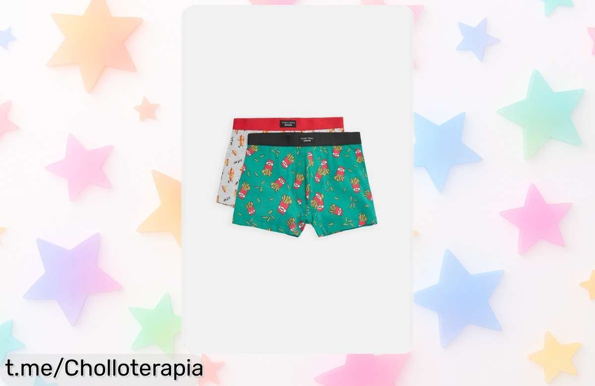 Pack de 2 bóxers food de Ysabel Mora a un precio rebajado que no se repetirá, aprovecha este super chollo y dale un toque divertido a tu día ya mismo. ¡Corre antes que se acabe!