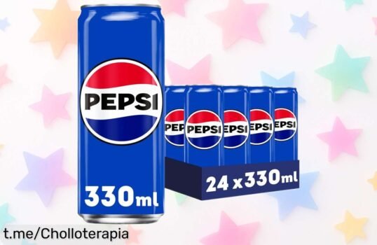 Pack de 24 latas Pepsi Zero Azúcar y Normal a precio rebajado, ¡un super chollo para disfrutar frescura y sabor en tus momentos especiales! No te quedes sin el tuyo, corre antes que se agote.