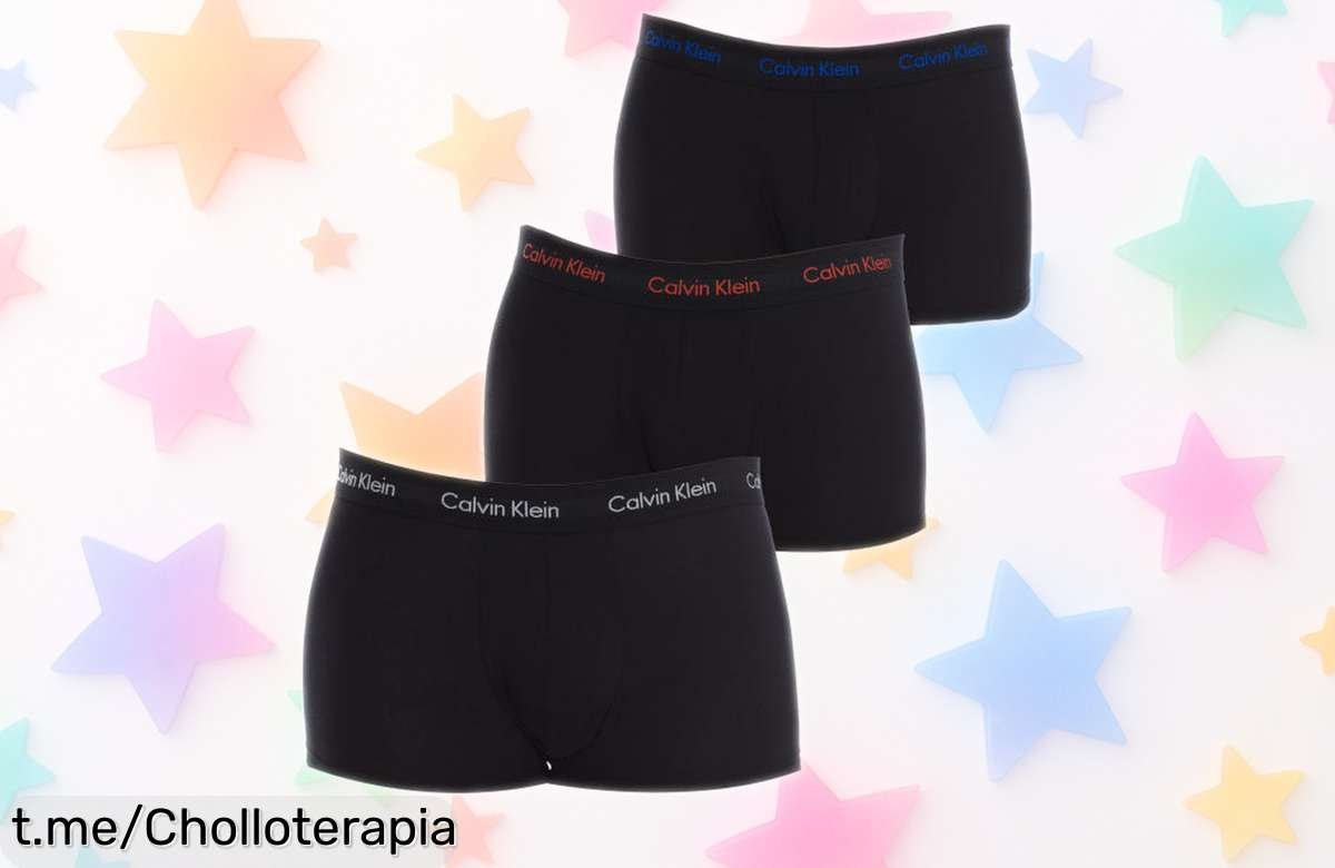 Pack de 3 boxers low rise Calvin Klein con descuento brutal, aprovecha este super chollo y siente la seguridad que te mereces cada día, ¡no te lo pierdas!
