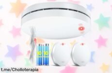 Pack de 3 detectores de humo autoadhesivos que te cuidan por una rebaja increíble; no pierdas esta oferta y asegura la tranquilidad de tu hogar ahora mismo.