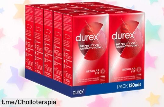 Pack gigante de 120 condones Durex Sensitivo a precio rebajado, máxima seguridad y placer que no querrás perderte. ¡Haz tus momentos inolvidables antes de que se acaben!